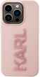 Etui Karl Lagerfeld 3D Rubber Glitter Logo do Apple iPhone 15 Pro Max Pink (KLHCP15X3DMBKCP) - obraz 2