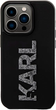 Etui Karl Lagerfeld 3D Rubber Glitter Logo do Apple iPhone 15 Pro Black (KLHCP15L3DMBKCK) - obraz 2