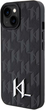 Etui Karl Lagerfeld Leather Monogram Hot Stamp Metal Logo do Apple iPhone 15/14/13  Black (KLHCP15SPKLPKLK) - obraz 2