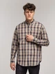 Koszula męska bawełniana w kratę Lee Cooper New Tenby-09Zk M Beżowa (5905991747970) - obraz 3