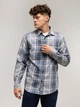 Koszula męska bawełniana w kratę Lee Cooper Will-2106 XL Niebieska (5905991748540) - obraz 3