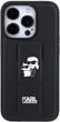 Etui Karl Lagerfeld Gripstand Saffiano Karl&Choupette Pin do Apple iPhone 14 Pro Black (KLHCP14LGSAKCPK) - obraz 3