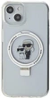 Etui Karl Lagerfeld Ring Stand Karl&Choupettte MagSafe do Apple iPhone 15 Plus/14 Plus White (KLHMP15MHMRSKCH) - obraz 3