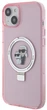 Etui Karl Lagerfeld Ring Stand Karl&Choupettte MagSafe do Apple iPhone 15/14/13 Pink (KLHMP15SHMRSKCP) - obraz 2