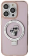 Etui Karl Lagerfeld Ring Stand Karl&Choupettte MagSafe do Apple iPhone 15 Pro Max Pink (KLHMP15XHMRSKCP) - obraz 3
