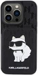 Панель Karl Lagerfeld Saffiano Cardslots and Stand Monogram Choupette для Apple iPhone 15 Pro Black (KLHCP15LSAKCNSCK) - зображення 3