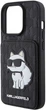 Etui Karl Lagerfeld Saffiano Cardslots and Stand Monogram Choupette do Apple iPhone 15 Pro Max Black (KLHCP15XSAKCNSCK) - obraz 6