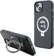 Etui Karl Lagerfeld Ring Stand Karl Head MagSafe do Apple iPhone 15 Plus/14 Plus Black (KLHMP15MHMRSKHK) - obraz 1
