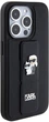 Etui Karl Lagerfeld Gripstand Saffiano Karl&Choupette Pin do Apple iPhone 15 Pro Max Black (KLHCP15XGSAKCPK) - obraz 4