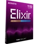 Струни для акустичної гітари Elixir 11025 Polyweb 80/20 Bronze Custom Light 11/52 - зображення 2