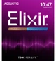 Струни для акустичної гітари Elixir 11000 Polyweb 80/20 Bronze Extra Light 10/47 - зображення 1