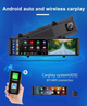 Дзеркало відеореєстратор DVR C109 10.26" 2k (2 камери) Wi-Fi Bluetooth AUX Android Auto CarPlay HDSYR_6099 - зображення 9