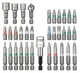 Біти Einhell KWB, набір 34шт, 1/4", бітотримач, торцеві головки 3шт, зенківка, SL,PH,PZ,H,T, кейс (00124035) - изображение 4
