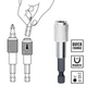 Біти Einhell, набір 42шт, HEX, PH, PZ, Torx, 50мм, кейс (00124871) - изображение 8