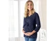 Блузка для беременных и кормящих мам для женщины Esmara LIDL 352609 34(XS) темно-синий - изображение 1