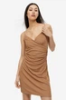 Платье джерси для женщины H&M 1154864-002 XS Коричневый - изображение 2