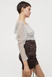 Юбка с драпировкой для женщины H&M 0885985-001 M Коричневый - изображение 3
