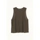 Спортивная майка укороченая для женщины H&M 0868405-2 XS Коричневый - изображение 1