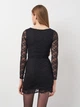 Сукня з мережива для жінки H&M Divided 0919040-001 XS чорний - зображення 4