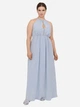 Платье длинное з подкладкой для женщины H&M 0614423-001 52(2XL) Голубой - изображение 2