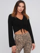 Топ с вязаного трикотажа для женщины H&M Divided 0831430-005 L Черный - изображение 1