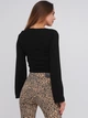 Топ с вязаного трикотажа для женщины H&M Divided 0831430-005 L Черный - изображение 2