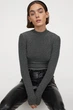 Топ из блестящего трикотажа для женщины H&M Divided 0931444-002 XS Черный - изображение 2