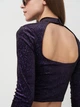 Топ велюровый для женщины H&M Divided 0931444-001 S Фиолетовый - изображение 6