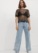 Блузка из кружева для женщины H&M Divided 0928189-001 36(S) Черный - изображение 4