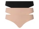 Трусики-стринги набор 3 шт. бесшовные для женщины Esmara LYCRA® 443075-1 L Комбинированный - изображение 1