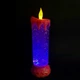 Светодиодная электронная свеча с имитацией пламени и переливающаяся блестками Romantic Candle 24 см - изображение 3