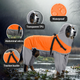 Дождевик для собак Wan Talk Dog Orange Raincoat с капюшоном, L - изображение 3