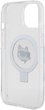 Etui Karl Lagerfeld Ring Stand Choupette Head MagSafe do Apple iPhone 15/14/13 White (KLHMP15SHMRSCHH) - obraz 6