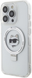 Etui Karl Lagerfeld Ring Stand Choupette Head MagSafe do Apple iPhone 15 Pro White (KLHMP15LHMRSCHH) - obraz 2