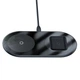 Бездротове зарядний пристрій Baseus Simple 2in1 Wireless Charger Qi 15W Black (WXJK-01) - зображення 3
