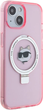 Etui Karl Lagerfeld Ring Stand Choupette Head MagSafe do Apple iPhone 15/14/13 Pink (KLHMP15SHMRSCHP) - obraz 4