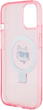 Etui Karl Lagerfeld Ring Stand Choupette Head MagSafe do Apple iPhone 15/14/13 Pink (KLHMP15SHMRSCHP) - obraz 7