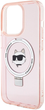 Etui Karl Lagerfeld Ring Stand Choupette Head MagSafe do Apple iPhone 15 Pro Max Pink (KLHMP15XHMRSCHP) - obraz 5