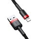 Кабель Baseus Kevlar Cable Lightning - USB 1м 2 A Red/Black (CALKLF-B19) - зображення 1