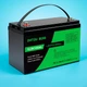 Аккумулятор LiFePO4 DATOUBOSS-02 12,8V 100Ah с BMS, GRADE A,литий-железо-фосфатная батарея для ИБП, RV, солнечных систем, ток разряда 100A - изображение 1