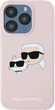 Etui plecki Karl Lagerfeld Silicone Karl & Choupette Head MagSafe do iPhone 15 Pro Pink (3666339256869) - obraz 3