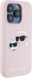Etui plecki Karl Lagerfeld Silicone Karl & Choupette Head MagSafe do iPhone 15 Pro Pink (3666339256869) - obraz 4