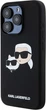 Панель Karl Lagerfeld Silicone Karl & Choupette Head MagSafe для iPhone 15 Pro Black (3666339256722) - зображення 3