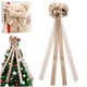 Декоративний бант Home Styling Collection 839566 на ялинку 130 x 33 см Бежевий (8721037679886) - зображення 5
