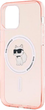 Панель Karl Lagerfeld IML Metal Choupette Head MagSafe do Apple iPhone 12/ 12 Pro Pink (KLHMP12MHFCCNOP) - зображення 3