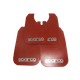 Брызговики SPARCO 430 х 265 мм, универсальные, красные, к-кт 4шт, мягкий капрон (60896) - изображение 1