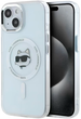 Панель Karl Lagerfeld IML Metal Choupette Head MagSafe do Apple iPhone 15 Plus White (KLHMP15MHLSCHH) - зображення 1