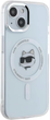 Панель Karl Lagerfeld IML Metal Choupette Head MagSafe do Apple iPhone 15 Plus White (KLHMP15MHLSCHH) - зображення 4