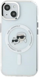 Панель Karl Lagerfeld IML Metal Karl&Choupette Head MagSafe do Apple iPhone 15 White (KLHMP15SHLSKCH) - зображення 3