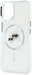 Панель Karl Lagerfeld IML Metal Karl&Choupette Head MagSafe do Apple iPhone 15 White (KLHMP15SHLSKCH) - зображення 6